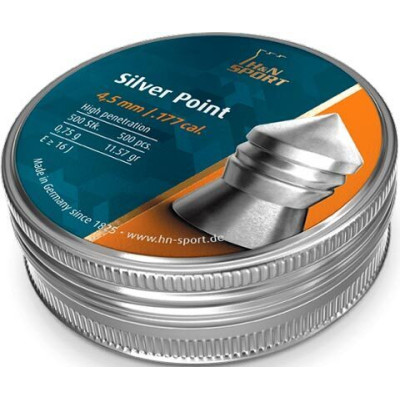 Кулі пневматичні H&N Silver Point. Кал. 4.5 мм. Вес - 0.75 г. 500шт/уп