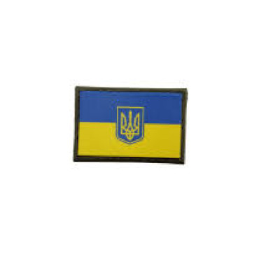 Нарукавний знак прапор України олива 30*45 мм