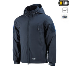 Куртка M-TAC Soft Shell з підстібкою Dark Navy Blue 3XL