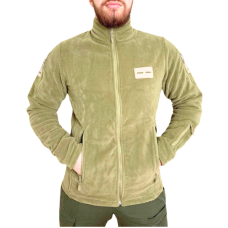 Кофта флісова Flash Tactical Пісок M з липучкою