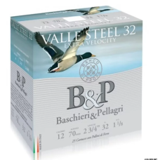 Патрон B&P 12к VALLE STEEL 16/70 32г №5 сталева дріб (K) 25шт/уп