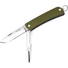 Ніж багатофункціональний Ruike Criterion S22, (5.3 см) 12C27 / G10 зелений, 3 інстр.