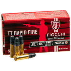 Патрон Fiocchi TT Rapid Fire 22 LR куля LRN 40гр 2,59г 280 м/с 50шт/уп