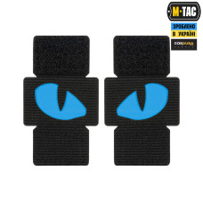 Нашивка M-Tac Tiger Eyes Laser Cut (пара) Black/Blue/GID