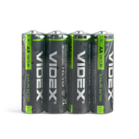 Батарейка лужна Videx LR6/AA 4шт SHRINK