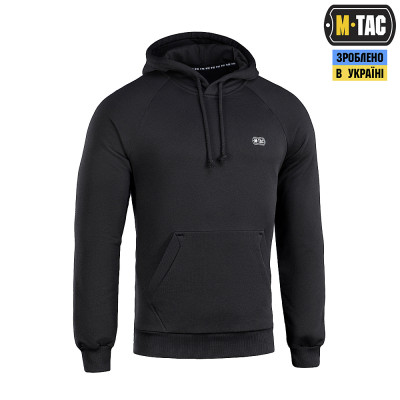Кофта M-Tac Hoodie Cotton Raglan Hard Black XL