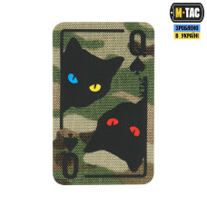 Нашивка M-Tac Queen of spades Multicam/Black
