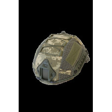 Кавер Military Vinn на шолом без вух Піксель + 3D сітка XL