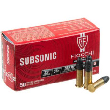 Патрон Fiocchi Subsonic 22 LR куля LRN HP 38гр 2,46г 310 м/с 50шт/уп