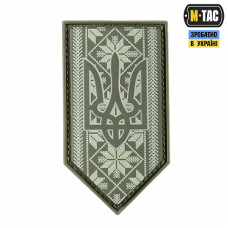 Нашивка M-Tac Тризуб на вишиванці PVC Olive