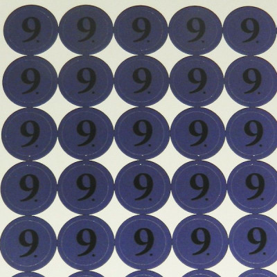 Наклейки на патрони "9"