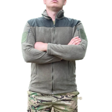Кофта флісова BIKATEX з вставками SoftShell Хакі, L