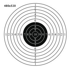 Мішень паперова 480х520мм "Світле колог"