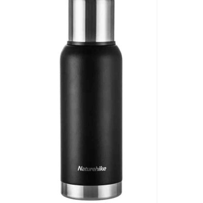 Термос Naturehike Q-9H NH19SJ010, 304 сталь, 1.0 л, Чорний