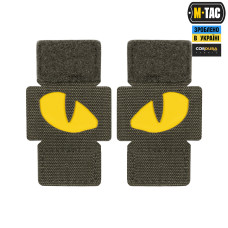 Нашивка M-Tac Tiger Eyes Laser Cut (пара) Ranger Green/Yellow/GID