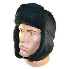 Шапка вушанка ТРЕНД чорна