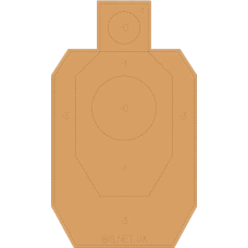 Мішень картонна IDPA 460х781 мм