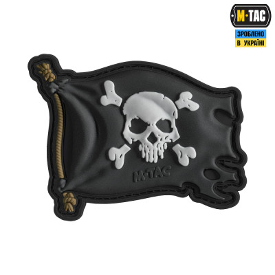 Нашивка M-Tac Веселий Роджер PVC Black