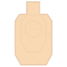 Мішень картонна IDPA 50%