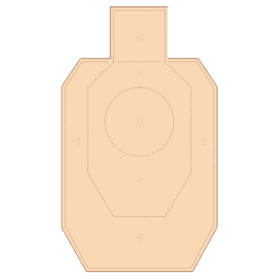 Мішень картонна IDPA 50%