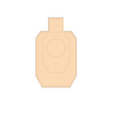 Мішень картонна IDPA міні