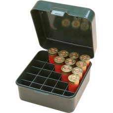 Коробка MTM Dual Gauge Shotshell Case універсальна на 25 патронів 12/16/20 кал.Темно зелена