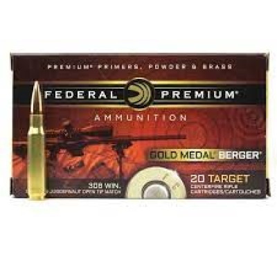 Патрон Federal Gold Medal 308 Win Berger куля Juggernaut Target 185гр 11,98г 792 м/с 20шт/уп