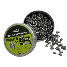 Кулі пневматичні Borner "Pointed", для гвинт., 4,5мм, 0.6 гр (500 шт)