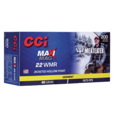 Патрон CCI Maxi-Mag 22WMR куля JHP 40гр 2,6г 572 м/с 200шт/уп