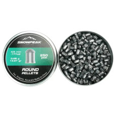 Кулі пневматичні Snowpeak(Round pellets) 4,5мм 0.86г 250шт