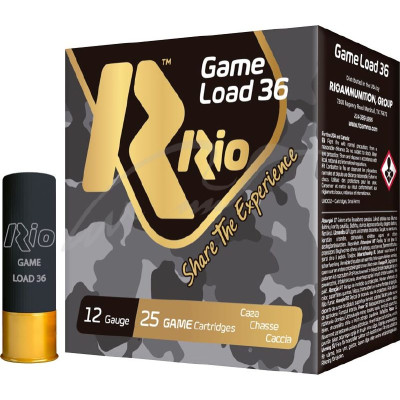 Патрон RIO 12к Game Load-36 FW NEW 12/70 36г №4/0 дріб (Б/К) 25шт/уп