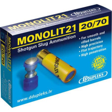 Патрон D Dupleks 20к 20/70 куля Monolit 21г 5шт/уп