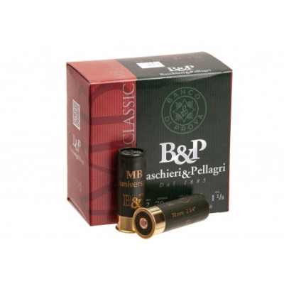 Патрон B&P 12к MB UNIVERSAL 12/70 32г №3/0 дріб (Б/К) 25шт/уп