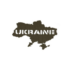 Нашивка M-Tac Ukraine (контур) скрізна Laser Cut Olive