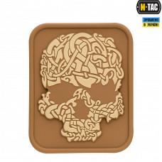 Нашивка M-Tac Viking Skull PVC Coyote/Khaki
