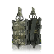 Жорсткий посилений тактичний підсумок Kiborg під рацію GU Single Mag Pouch Піксель
