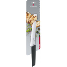 Ніж кухонний для хліба Victorinox Swiss Modern 22cм чорний блістер 6.9073.22WB