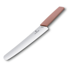Ніж кухонний для хліба Victorinox Swiss Modern 22cм абрикосовий блістер 6.9076.22W5B
