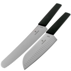 Набір ножів сантоку+хлібний Victorinox Swiss Modern 6.9093.22G