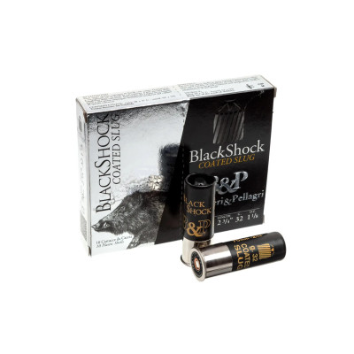 Патрон B&P 12к BIG GAME PALLA BLACK SHOCK 20/70 32г куля (Б/К) 10шт/уп