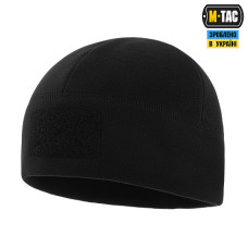 Шапка M-Tac Watch Cap Elite фліс (320г/м2) з липучкою Black L