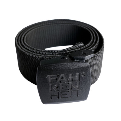 Ремінь Fahrenheit еластичний  logo black 120 см, чорний