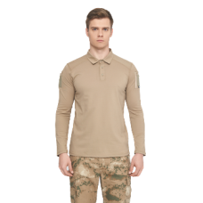 Лонгслів поло Single Sword беж L