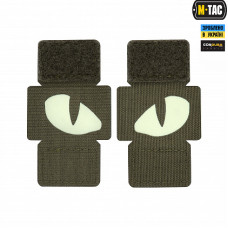 Нашивка M-Tac Tiger Eyes Laser Cut (пара) Ranger Green