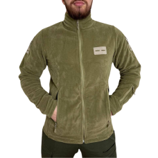 Кофта флісова Flash Tactical Пісок XXL з липучкою