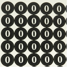Наклейки на патрони "0"