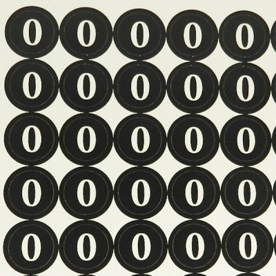 Наклейки на патрони "0"