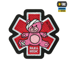 Нашивка M-Tac Paramedic Медвідь (PVC) Pink/Black