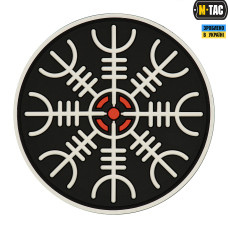 Нашивка M-Tac шолом Жаху PVC Black/White
