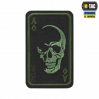 Нашивка M-Tac Face of war (вишивка) Black/Olive